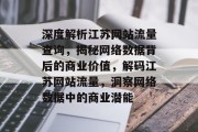 深度解析江苏网站流量查询，揭秘网络数据背后的商业价值，解码江苏网站流量，洞察网络数据中的商业潜能