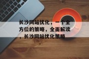 长沙网站优化，一个全方位的策略，全面解读，长沙网站优化策略