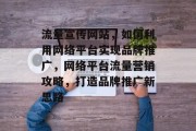 流量宣传网站，如何利用网络平台实现品牌推广，网络平台流量营销攻略，打造品牌推广新思路