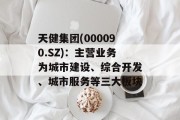天健集团(000090.SZ):主营业务为城市建设、综合开发、城市服务等三大板块 天健集团(000090.SZ):主营业务为城市建设、综合开发、城市服务等三大板块