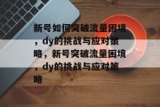 新号如何突破流量困境，dy的挑战与应对策略，新号突破流量困境，dy的挑战与应对策略