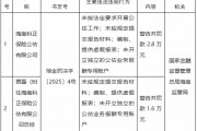 海南科正保险公估被罚2.8万元：未按法定要求开展公估工作 未按规定提交报告材料等