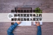 扬州哪些兼职好赚钱?,扬州市就业市场上的兼职岗位及收入情况分析 扬州哪些兼职好赚钱?,扬州市就业市场上的兼职岗位及收入情况分析
