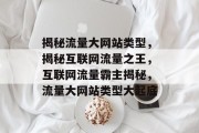 揭秘流量大网站类型，揭秘互联网流量之王，互联网流量霸主揭秘，流量大网站类型大起底