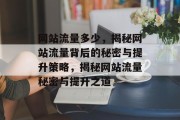 网站流量多少,揭秘网站流量背后的秘密与提升策略,揭秘网站流量秘密与提升之道 网站流量多少,揭秘网站流量背后的秘密与提升策略,揭秘网站流量秘密与提升之道