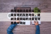 揭秘建刷流量网站，流量变现的灰色地带，建刷流量网站的流量变现黑幕大揭秘