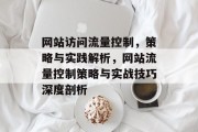 网站访问流量控制，策略与实践解析，网站流量控制策略与实战技巧深度剖析