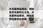 大流量网站建设，揭秘高效流量转化之道，大流量网站建设，揭秘高效流量转化秘籍