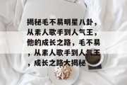 揭秘毛不易明星八卦，从素人歌手到人气王，他的成长之路，毛不易，从素人歌手到人气王，成长之路大揭秘