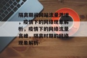 隔离期间网站流量激增，疫情下的网络现象解析，疫情下的网络流量高峰，隔离时期的网络现象解析