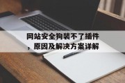 网站安全狗装不了插件，原因及解决方案详解