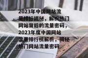 2023年中国网站流量排行揭秘，解析热门网站背后的流量密码，2023年度中国网站流量排行榜解析，揭秘热门网站流量密码
