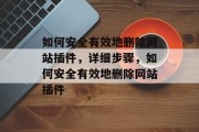 如何安全有效地删除网站插件,详细步骤,如何安全有效地删除网站插件 如何安全有效地删除网站插件,详细步骤,如何安全有效地删除网站插件