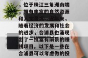 合浦县作为广西壮族自治区下辖的一个地级市，位于珠江三角洲南端，拥有丰富的自然资源和人文景观。近年来，随着经济的发展和社会的进步，合浦县也涌现出了一批富有前景的赚钱项目。以下是一些在合浦县可以考虑做的投资项目。，合浦县热门赚钱投资项目推荐