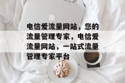 电信爱流量网站，您的流量管理专家，电信爱流量网站，一站式流量管理专家平台
