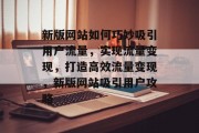 新版网站如何巧妙吸引用户流量，实现流量变现，打造高效流量变现，新版网站吸引用户攻略