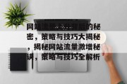 网站流量上升背后的秘密，策略与技巧大揭秘，揭秘网站流量激增秘诀，策略与技巧全解析