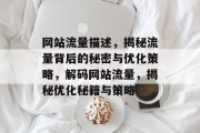 网站流量描述，揭秘流量背后的秘密与优化策略，解码网站流量，揭秘优化秘籍与策略