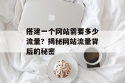 搭建一个网站需要多少流量?揭秘网站流量背后的秘密 搭建一个网站需要多少流量?揭秘网站流量背后的秘密