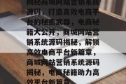揭秘商城网站营销系统源码，打造高效电商平台的秘密武器，电商秘籍大公开，商城网站营销系统源码揭秘，解锁高效电商平台新篇章，商城网站营销系统源码揭秘，电商秘籍助力高效平台新篇章