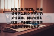 网站流量与权重，揭秘提升网站核心竞争力的关键要素，网站流量与权重，揭秘提升网站核心竞争力的核心密码