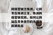 网络营销之株洲，让网页在株洲立足，株洲网络营销实践，如何让网站在竞争激烈的市场中脱颖而出