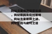 网站流量突然低至谷底，揭秘原因及应对策略，网站流量骤降之谜，揭秘原因与应对之道