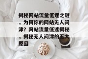 揭秘网站流量低迷之谜，为何你的网站无人问津？网站流量低迷揭秘，揭秘无人问津的五大原因