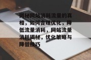 揭秘网站消耗流量的真相，如何合理优化，降低流量消耗，网站流量消耗揭秘，优化策略与降低技巧