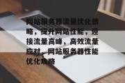 网站服务器流量优化策略，提升网站性能，迎接流量高峰，高效流量应对，网站服务器性能优化攻略