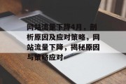 网站流量下降4月，剖析原因及应对策略，网站流量下降，揭秘原因与策略应对