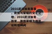 2016武汉体育赛事，激情与荣耀的交汇之地，2016武汉体育盛宴，激情荣耀之地见证辉煌瞬间