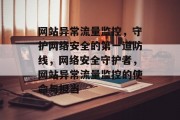 网站异常流量监控，守护网络安全的第一道防线，网络安全守护者，网站异常流量监控的使命与担当