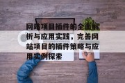 网站项目插件的全面解析与应用实践,完善网站项目的插件策略与应用实例探索 网站项目插件的全面解析与应用实践,完善网站项目的插件策略与应用实例探索