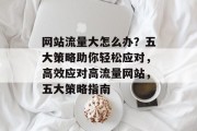 网站流量大怎么办？五大策略助你轻松应对，高效应对高流量网站，五大策略指南