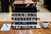 ST中泰:公司控股、参股公司煤矿产能共730万吨/年,控股公司盘吉煤业煤矿产能90万吨/年、金晖兆丰煤矿产能60万吨/年 ST中泰:公司控股、参股公司煤矿产能共730万吨/年,控股公司盘吉煤业煤矿产能90万吨/年、金晖兆丰煤矿产能60万吨/年
