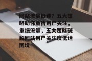 网站流量低迷？五大策略助你重拾用户关注，重振流量，五大策略破解网站用户关注度低迷困境