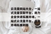 云流量网站大全，一站式流量获取平台，助力企业快速拓展市场，一站式云流量平台，企业市场拓展利器