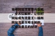 福州网站流量提升攻略，全方位解析，让你的网站成为流量王！福州网站流量攻略全解析，打造流量王的秘诀