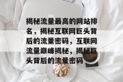 揭秘流量最高的网站排名，揭秘互联网巨头背后的流量密码，互联网流量巅峰揭秘，揭秘巨头背后的流量密码