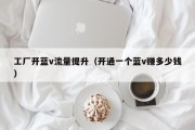 工厂开蓝v流量提升（开通一个蓝v赚多少钱）