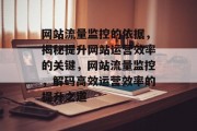 网站流量监控的依据，揭秘提升网站运营效率的关键，网站流量监控，解码高效运营效率的提升之道
