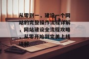 从零到一，建设一个网站的完整操作流程详解，网站建设全流程攻略，从零开始到完美上线详解