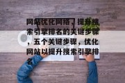 网站优化网络,提升搜索引擎排名的关键步骤,五个关键步骤,优化网站以提升搜索引擎排名 网站优化网络,提升搜索引擎排名的关键步骤,五个关键步骤,优化网站以提升搜索引擎排名