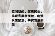 临湘新闻，聚焦民生，展现发展新面貌，临湘民生聚焦，共赏发展新颜