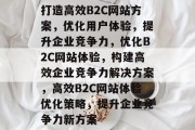 打造高效B2C网站方案，优化用户体验，提升企业竞争力，优化B2C网站体验，构建高效企业竞争力解决方案，高效B2C网站体验优化策略，提升企业竞争力新方案