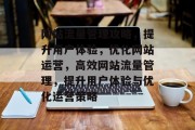 网站流量管理攻略，提升用户体验，优化网站运营，高效网站流量管理，提升用户体验与优化运营策略