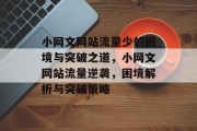 小网文网站流量少的困境与突破之道，小网文网站流量逆袭，困境解析与突破策略