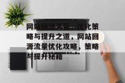 网站回源流量，优化策略与提升之道，网站回源流量优化攻略，策略与提升秘籍