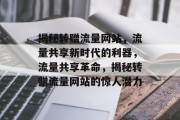 揭秘转赠流量网站，流量共享新时代的利器，流量共享革命，揭秘转赠流量网站的惊人潜力